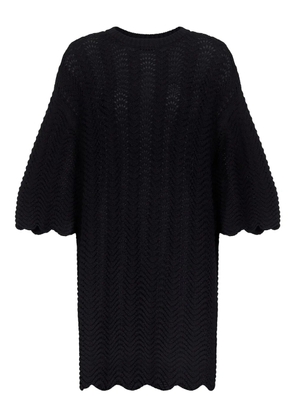 LouLou de Saison Wafa drop-shoulder midi dress - Black