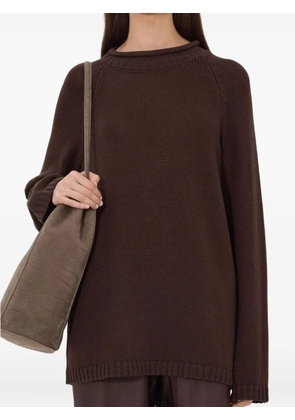 LouLou de Saison Zima raglan-sleeve sweater - Brown