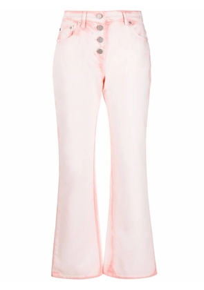 Alberta Ferretti acid-wash bootcut jeans - Pink
