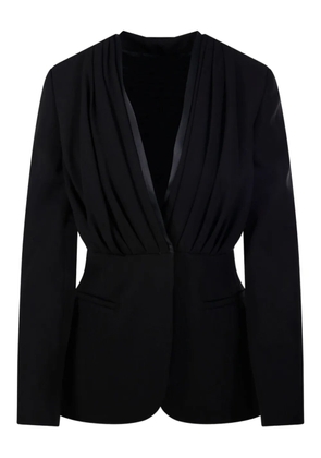 Max Mara draped blazer - Black