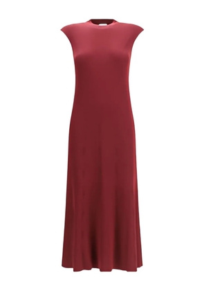 SA SU PHI ribbed-sleeveless midi dress - Red