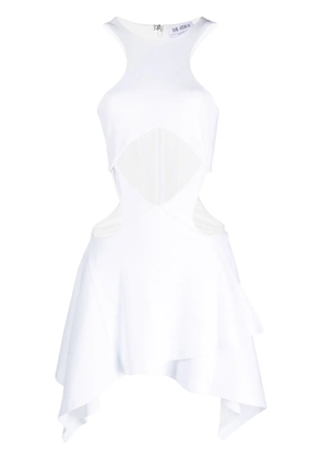 The Attico Magnolia cut-out minidress - White