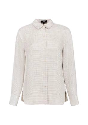 Theory check-print shirt - Neutrals