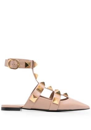 Valentino Garavani Roman Stud ballerina shoes - Neutrals