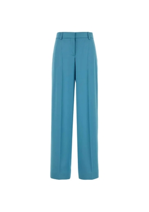 Stella McCartney satin wide-leg trousers - Blue