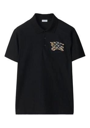 Burberry Equestrian Knight Design polo shirt - Black