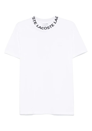 Lacoste jacquard-logo piqué T-shirt - White