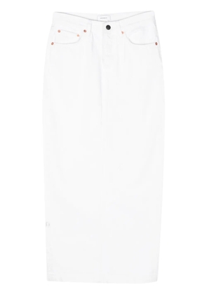WARDROBE.NYC Denim Column maxi skirt - White