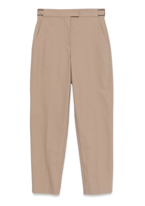 Brunello Cucinelli Monili chain-detail trousers - Brown