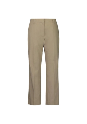 Brunello Cucinelli concealed-fastening cigarette trousers - Brown