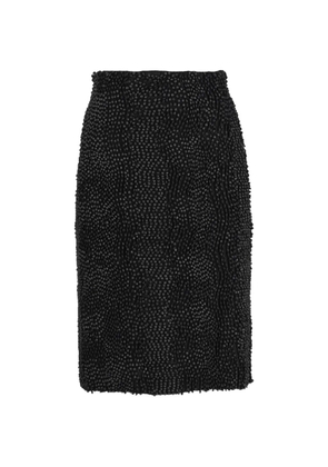 Gianfranco Ferré Pre-Owned back-zip midi skirt - Black