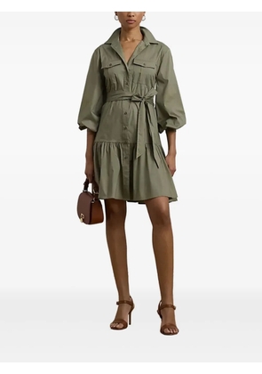 Lauren Ralph Lauren belted shirt dress - Green