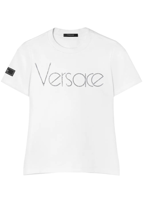 Versace Crystal 1978 logo T-shirt - White