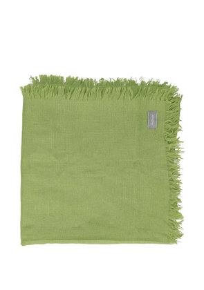 Agnona Vintage fringed scarf - Green