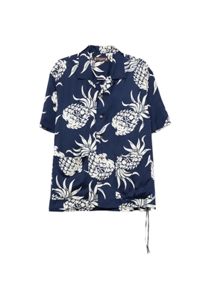 Mastermind Japan pineapple-pattern shirt - Blue