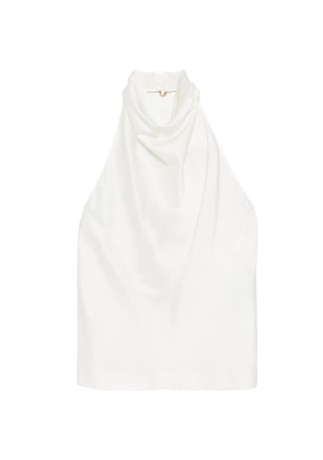 Stella McCartney halterneck cowl neck top - White