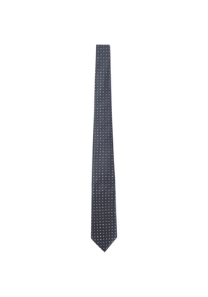 Giorgio Armani polka dot tie - Blue