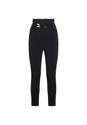 Elisabetta Franchi hardware-detail trousers - Black