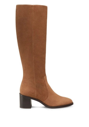 Stuart Weitzman 60mm Esme zip-up boots - Brown