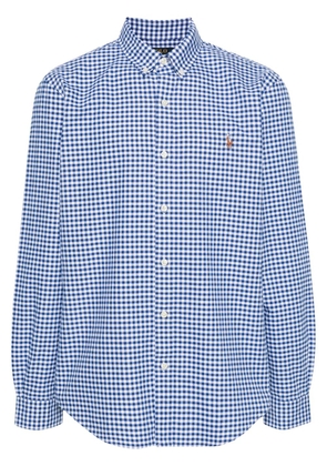 Polo Ralph Lauren Polo-Pony-embroidery checked shirt - Blue