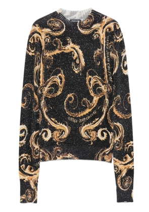 Versace Jeans Couture Chromo Couture-print sweater - Black