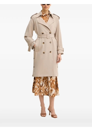 FRACOMINA belted double-breasted trench - Neutrals
