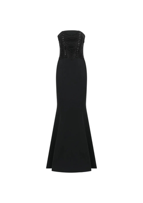 Amen bead-embellished maxi dress - Black