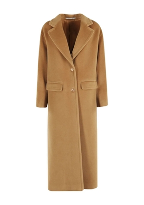 Tagliatore Carine long-sleeve coat - Brown