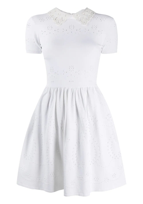 Valentino Garavani peter pan collar dress - White
