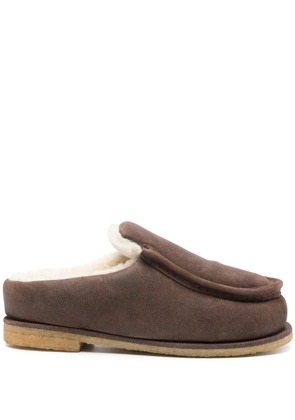 JW Anderson padded slippers - Brown