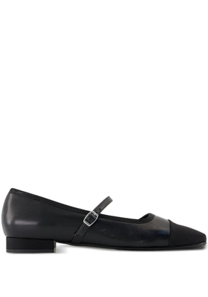 Carel Paris Gisela buckle-strap calfskin ballerina flats - Black