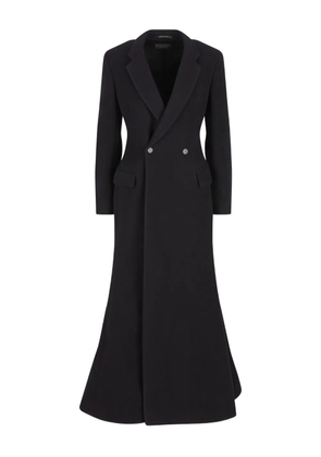 Balenciaga wool double-breasted coat - Black