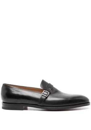 John Lobb leather monk shoes - Black