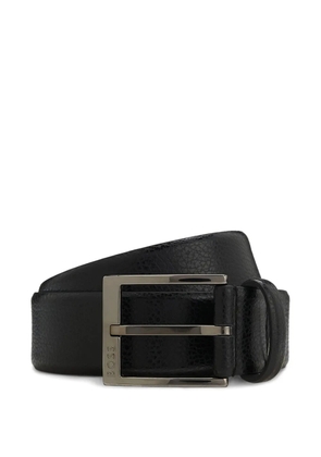 BOSS Elloy textured buckle belt - Black
