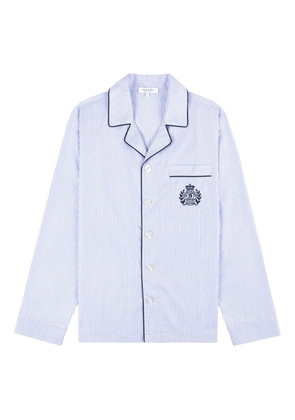 Sporty & Rich striped embroidered top - Blue