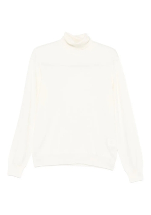 Tagliatore roll-neck virgin-wool sweater - White