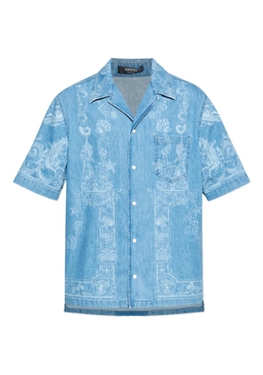 Versace denim printed shirt - Blue