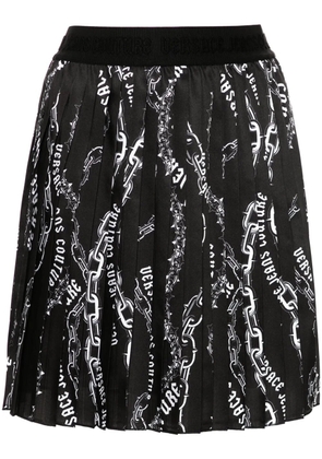 Versace Jeans Couture logo-chain mini skirt - Black