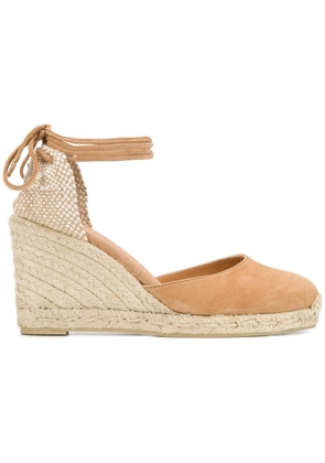 Castañer 95mm Carina suede espadrilles - Neutrals