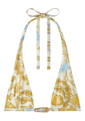 Versace Underwater Barocco bikini top - Gold
