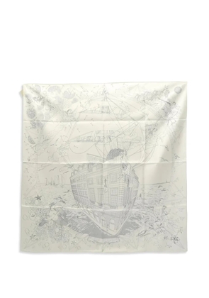 Hermès Pre-Owned 1920s silk scarf - Neutrals