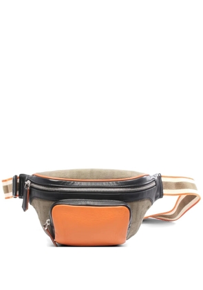 Fendi Pre-Owned 2010s Zucca leather belt bag - Brown