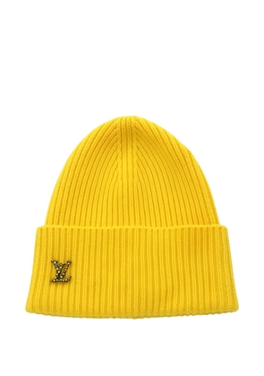 Louis Vuitton Pre-Owned 2022 x Yayoi Kusama logo beanie - Yellow
