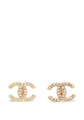CHANEL Pre-Owned 1986-1988 coco-mark earrings - Gold