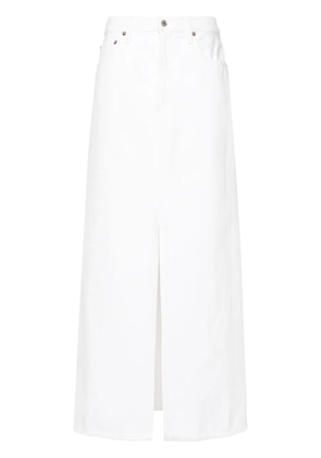 AGOLDE Leif denim skirt - Neutrals