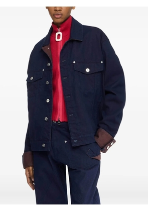 JW Anderson contrast-cuff denim jacket - Blue