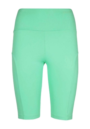 MSGM logo-print high-waist shorts - Green