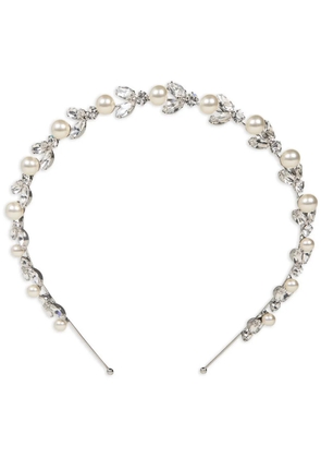 Jennifer Behr Kamila crystal-embellished headband - Silver