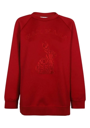 Max Mara rabbit-patch sweatshirt - Red