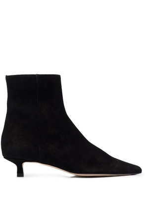 Aeyde suede pointed-toe boots - Black